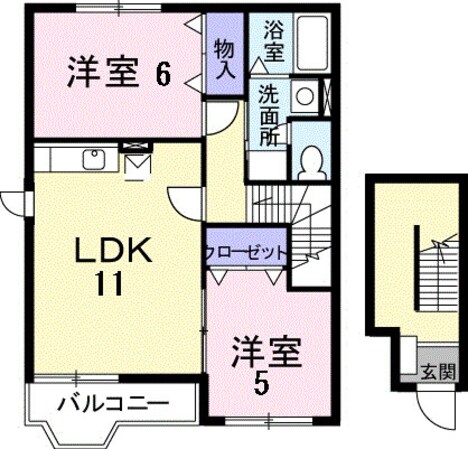 Ｌａｗ　Ｆｌｏｗｅｒの物件間取画像